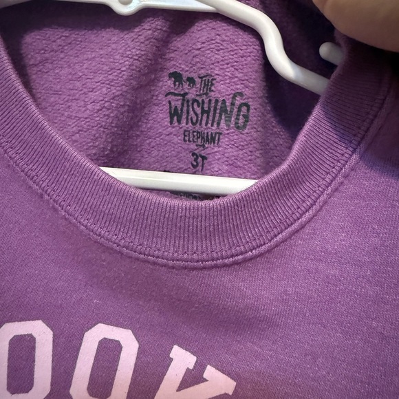 Purple Sweatshirt with 'Books Before Boys' Print - Picture 2 of 3